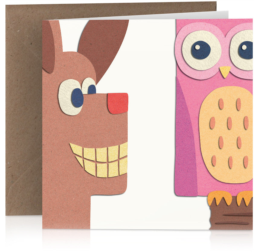 Dog and owl (one) x 6