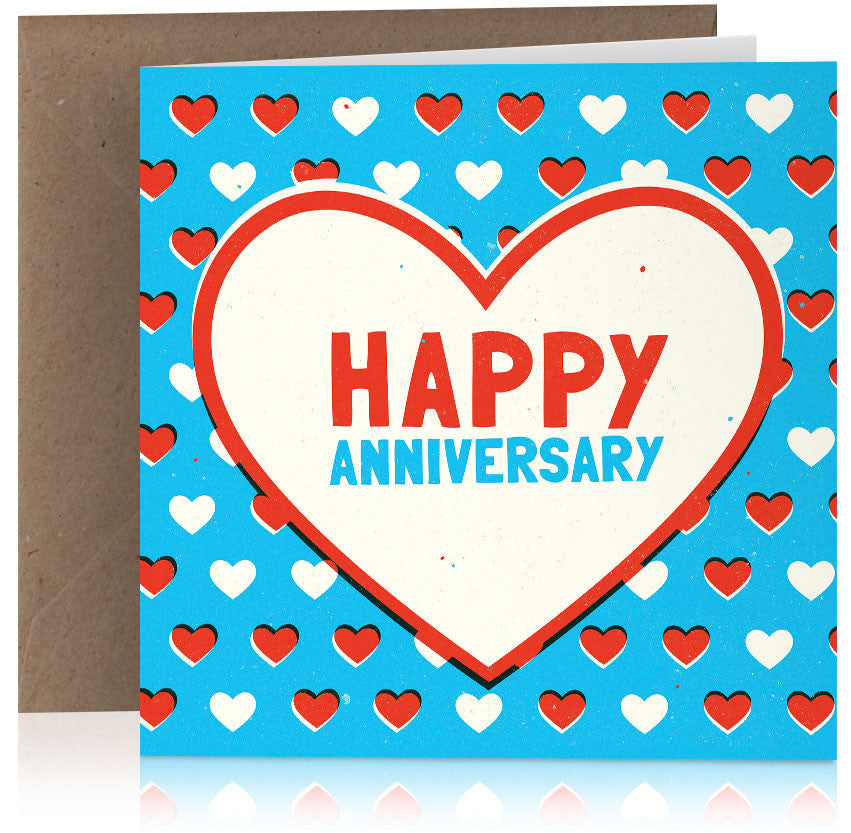 Anniversary Hearts x 6