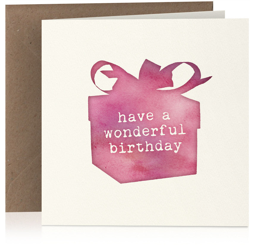 Pink birthday present x 6