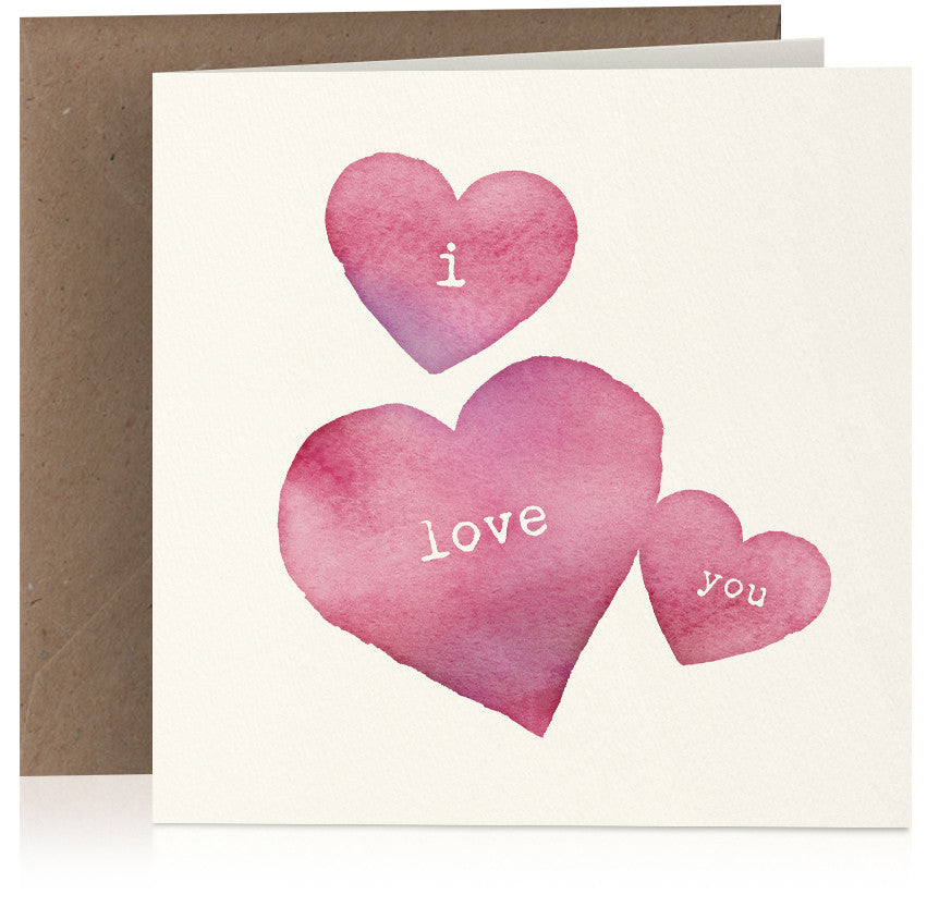 I love you (hearts) x 6