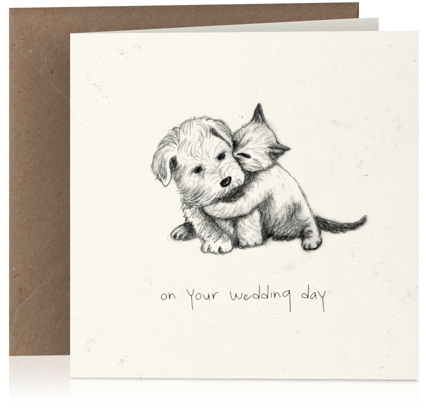 Kitten and puppy wedding x 6