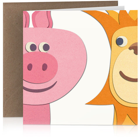 Pig and lion (two) x 6