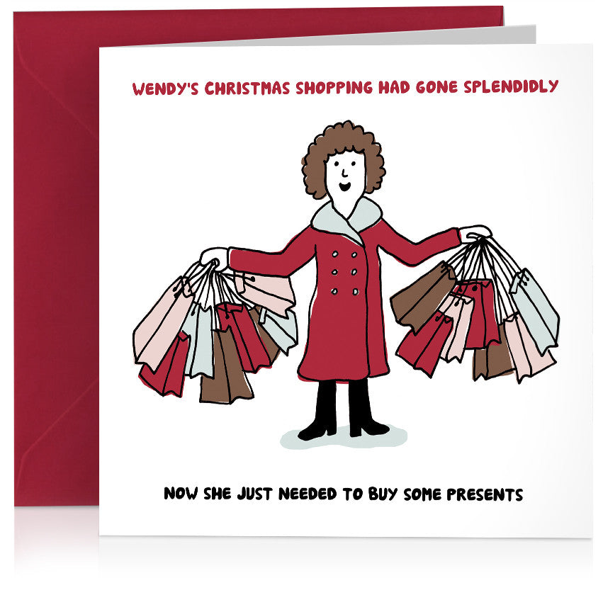 Christmas shopping card